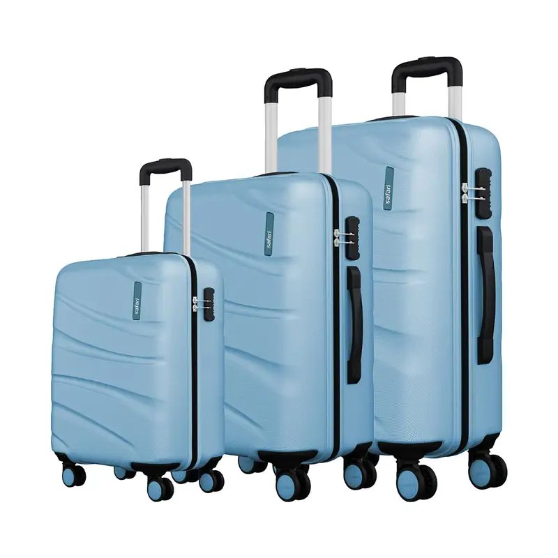 Safari  Magnum by Safari Hard Body Set of 3 Luggage  4 Wheels - Magnum Zeno (Small 55cm |  Medium 66cm |  Large 75cm)  4W - Blue